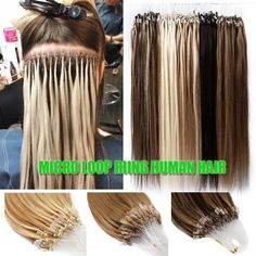 LONG 200S Micro Ring Easy Loop Beads Human Remy Hair Extensions Thick 1G/S Ombre Straight Loop Micro Ring Hair 100% Remy Micro Bead Lonks Machine  Made Remy Hair Extension 16"18"20"22" 0.5g/s  50g/pack Can be curled/styled/dyed or straightened sa desired. Hair Extension Type:  Straight Color:  Black,Brown,Blonde,Piano Color,Ombre Color Material:  Human Hair Net Weight: 0.5G/Strand  50G/100Strands OR 100G/200Strands Length: 16"(40cm)18"(45cm)20"(50cm)22"(55cm) Style:STRAIGHT Place of Origin:  Chi Micro Beads Hair Extensions, Hair Extensions Micro Link, Beaded Weft Hair Extensions Placement, Bellami Hair Extensions Hot Toffee Blonde, Blonde Hair Extensions, Wig Ideas, Brown Blonde