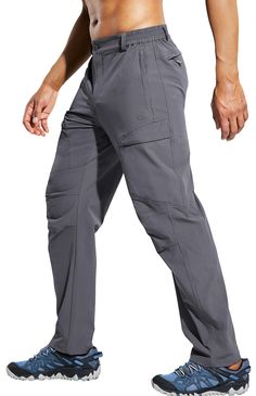 PRICES MAY VARY. 88% Nylon, 12% Spandex Imported Ripstop Nylon & Water Resistant - Haimont men's outdoor hiking pants are made of 88% ripstop nylon and 12% spandex, lightweight, quick-drying and wear-resistant. The fabric is treated with durable water repellent to resist rain and stains effectively Quick Dry & Stretch - Lightweight and quick dry fabric wicks moisture away from your skin to keep dry all day. 4-way stretch and durable features enhance outdoor movement and comfort 6 Zipper Pockets Travel Pants, Cycling Workout, Hiking Pants, Outdoor Hiking, Outdoor Travel, Custom Fit, Sport Fitness, Water Repellent, Cargo Pants