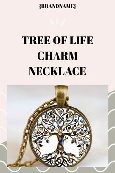 Explore the Tree of Life charm symbolism with this elegant copper necklace. Perfect for any style, this unisex piece enhances your outfit with vintage grace. Order now! Tree Of Life Necklace, Copper Necklace, Tree Of Life, Charm Necklace, Copper