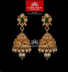 Jewellers Shop, Kameswari Jewellers, Buy Earrings Online, Gold Jhumka, Gold Jhumka Earrings, Gold Earrings Models, Gold Earrings Wedding, Gold Jewelry Simple Necklace, Gold Mangalsutra Designs