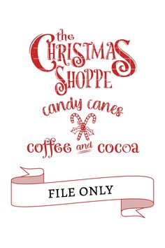 the christmas shoppe candy canes coffee and cocoa