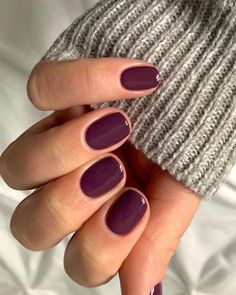 Plum Nails, September Nails, Dipped Nails, Manicure Y Pedicure