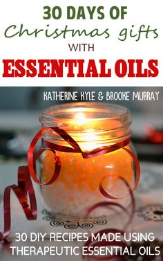 the cover of 30 days of christmas gifts with essential oils