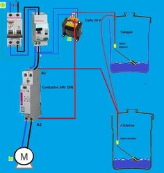 an electrical wiring diagram with three different types of switches and two separate circuiting devices