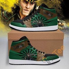 Loki Sport Custom Sneakers It1671 Air Jordan Sneaker Air Jordan High Sneakers available in T-shirt, hoodie, tank top, longsleeve, multi color and size S M L XL XXL 3XL 4XL 5XL. Shipping from the US. Easy 30 day return policy - Shop now! 6.1-ounce, 100% cotton .Double-needle neck, sleeves and hem; Roomy Unisex Fit. Ash is 99% cotton, 1% poly; Sport Grey is 90% cotton, 10% poly; Dark Heather is 50% cotton, 50% polyester .Decoration type: Digital Print. Made by Gildan Sepatu Air Jordan, Jordan Sneaker, 3 Shoes, Loki Marvel, Jordan Sneakers, Shoes Sport, High Sneakers, Air Jordan Shoes, Custom Sneakers