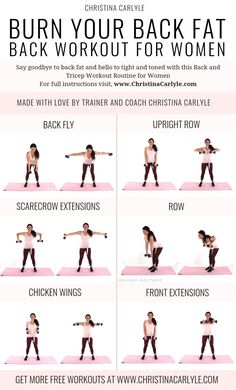 Tricep Workout Routine, Workout Standing, Arm Training, Fitness Studio Training, Back Workout Women, Motivasi Diet, Gym Antrenmanları, Back Fat Workout, Workout Routines For Women