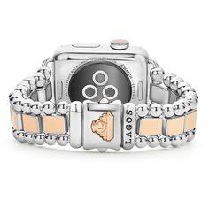 Created exclusively for your Apple Watch®, this watch bracelet is crafted from 18K rose gold and stainless steel links. Apple Watch Bracelets, Watch Bracelet, Fine Jewelry Bracelets, Engraved Items, Diamond Watch, Steel Watch, Stainless Steel Watch, Chuck Taylor Sneakers, Italian Charm Bracelet