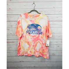 Billabong Oversized T-Shirt Tie Dye Size Xs New With Tags Don’t Be Afraid To Shoot Me An Offer! Any Questions Please Ask! :) Thrift Wishlist, Shirt Tie, Oversized T Shirt, Be Afraid, Orange Pink, Oversized Tshirt, Billabong, Color Orange, Pink And Orange