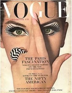 a magazine cover with an image of a woman's face and hands on her face