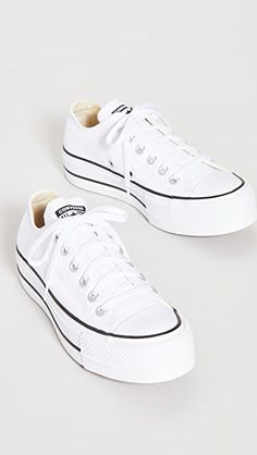 Converse Chuck Taylor All Star Lift Sneakers | SHOPBOP White Platform Converse, White Platforms, Cute Converse, Converse Platform, Low Top Converse, Chuck Taylor All Star Lift, Converse Low Tops, All Nike Shoes, Platform Converse