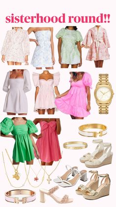 Sisterhood Round, Sorority Dresses