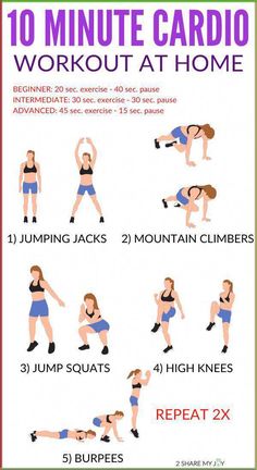 the 10 minute cardio workout at home is an easy way to get fit and build muscle