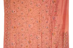 About this item Vintage Indian West Bengal Saree 100% Pure Silk Tie & Dye Sari Kantha What A Beautiful Masterpiece Of A Saree. Base Fabric Is 100% Pure Silk In Orange Color Multi Amazing Tie And Dye Work. All Over Saree Adorned With Floral And Paisley Design With Multi Color Thread Work. Traditional Kantha Work Is The Highlight Of The Saree. Kantha : Kantha Is A Hand Embroidery Style Traditionally Practiced By Rural Womenfolk In State Of West Bengal. Kantha Embroidery Is Recognized By Runnin Spring Zari Work Saree, Spring Unstitched Saree With Resham Embroidery, Traditional Saree With Zari Work For Spring, Traditional Floral Embroidery Saree For Spring, Traditional Floral Embroidered Saree For Spring, Spring Floral Embroidered Saree With Traditional Drape, Spring Floral Embroidery Saree With Traditional Drape, Traditional Embroidered Saree Fabric For Spring, Traditional Embroidered Spring Saree