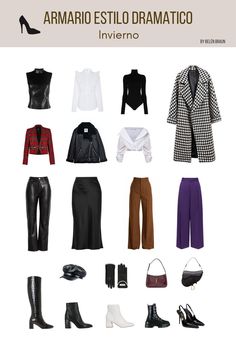 Dramatic Capsule Wardrobe, Rock Outfits, Dark Outfits