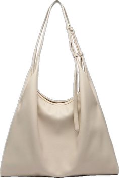 Beige Faux Leather Hobo Shoulder Bag, Versatile Beige Soft Leather Hobo Bag, Versatile Beige Faux Leather Hobo Bag, Casual Cream Shoulder Bag In Soft Leather, Casual Cream Shoulder Bag With Soft Leather, Everyday Beige Faux Leather Hobo Bag, Beige Faux Leather Hobo Bag With Large Capacity, Beige Large Capacity Faux Leather Hobo Bag, Large Capacity Beige Faux Leather Hobo Bag