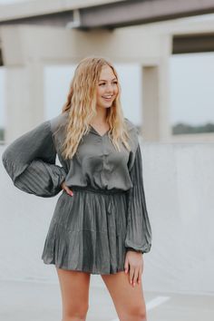 Long balloon sleeve dress with fitted waist. Brooklin is wearing a size smallSkirt portion is lined﻿Size Chart:Small: Waist: 26 in. Bust: 34 in.Medium: Waist: 28 in. Bust: 36 in. Large: Waist: 30 in. Bust: 38 in. HEY BABE! WE ONLY OFFER STORE CREDIT FOR RETURNS! Feel free to email us or DM us on Instagram with any questions regarding fit or sizing or our return policy in general. Casual Dresses With Balloon Sleeves, Casual Dresses With Pleated Balloon Sleeves, Billowy Long Sleeve Puff Sleeve Dress For Spring, Billowy Puff Sleeve Long Dress Casual, Casual Dress With Bishop Sleeves And Pleated Details, Casual Dress With Bishop Pleated Sleeves, Casual Dress With Pleated Bishop Sleeves, Casual Long Sleeve Puff Sleeve Dress For Day Out, Casual Puff Sleeve Long Sleeve Dress For Day Out