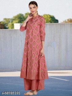 Women's clothing red colour Kurtis Pink Pant Set With Straight Kurta, Red Pant Set With Straight Kurta For Festive Occasions, Red Anarkali Kurta For Spring, Spring Red Anarkali Kurta, Casual Pink Kurta For Festive Occasions, Casual Pink Kurta For Festive Season, Pink Matching Palazzo Set, Festive Pink Matching Pant Set, Casual Festive Sets