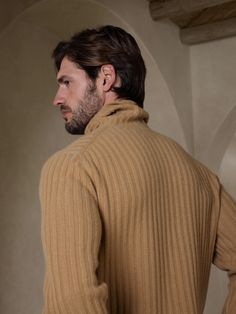 Silvo Cashmere Sweater | Banana Republic Cozy Turtleneck Polo Sweater With Ribbed Cuffs, Casual Cashmere Turtleneck With Ribbed Collar, Cozy Cashmere Turtleneck With Ribbed Collar, Beige Ribbed Turtleneck For Winter, Ribbed Cashmere Sweater With Funnel Neck, Cashmere Ribbed Funnel Neck Sweater, Winter Merino Wool Ribbed Polo Sweater, Ribbed Funnel Neck Cashmere Sweater, Winter Ribbed Merino Wool Polo Sweater