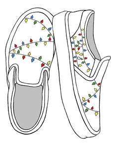 Show your excitement for the Holiday season with this fun and playful Christmas lights designed shoes!  Image shown is a digital rendering of the finished product. All orders are made-to-order, made with acrylic paint Shoes Fun, Light Shoes, Digital Rendering, Fun Shoes, Designed Shoes, Christmas Shoes, Lit Shoes, Christmas Projects Diy, Lights Christmas