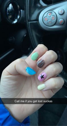 Nail Ideas Manicures, Tyler The Creator Nails Short, Igor Nails Tyler, Tyler The Creator Nails Igor, Cherry Bomb Tyler The Creator Nails, Igor Nails, Call Me If You Get Lost Nails, Tyler The Creator Nails Art, Tyler The Creator Nail Ideas