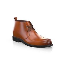 are handcrafted by individual order. Upper material is made by premium leather. Insole and lining materials - leather. Your new shoes will be handcrafted especially for you and delivered for free to your home or office in 1-2 weeks. Included option for free return and remake if the shoes do not fit.Only now all this is available at an exclusive price of $269.00.Proceed with you order now. Classic Cognac Boots With Leather Footbed, Cognac Round Toe Boots For Business, Classic Lace-up Boots With Round Toe And Leather Lining, Classic Lace-up Boots With Leather Lining And Round Toe, Leather Sole Business Boots With Round Toe, Business Boots With Leather Sole And Round Toe, Business Boots With Leather Sole And Closed Toe, Elegant Desert Boots With Rubber Sole, Cognac Leather Sole Boots For Business