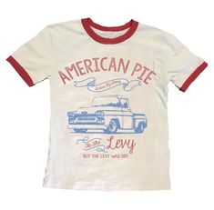 BITSYSTYLE.COM Rocker Tee, American Pie, Ringer Tee, 가을 패션, Cool Tees, Vintage Tees, Graphic Shirts, Infant Tees, Cool Shirts