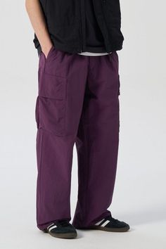 KOODING carries the latest 8seconds cargo. KOODING is the global leading shopping website in providing authentic Korean fashion, beauty and lifestyle items, including clothing, cosmetics, shoes, accessories, and bags in affordable, fast, easy, and safe way. Solid Nylon Cargo Pants For Streetwear, Purple Streetwear Cargo Pants With Side Pockets, Purple Cargo Pants For Streetwear, Purple Streetwear Cargo Pants, Casual Parachute Pants With Functional Pockets For Sports, Casual Nylon Cargo Pants For Streetwear, Casual Purple Cargo Pants With Pockets, Casual Purple Parachute Pants With Pockets, Spring Streetwear Functional Cargo Pants