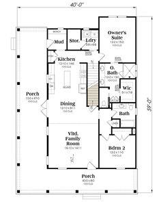 the first floor plan for this house shows the living quarters and kitchen area, as well as