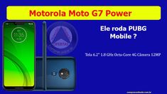 motorola moto g7 power phone with the text el roda pubg mobile?