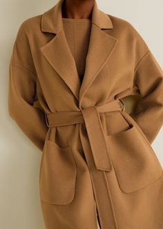 Vinter Mode Outfits, Mango Coat, Mango Coats, Camel Wool Coat, Winter Mode Outfits, Long Shirt Women, Parisian Chic Style, Winter Fashion Outfits Casual, Long Coat Women