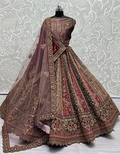 Velvet Lehenga Choli, Bride Lehenga, Girls Lehenga, Fancy Lehenga, Velvet Dupatta