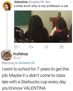 two women sitting in front of a blackboard and one woman is holding her head