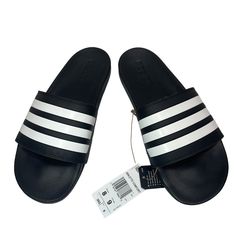 Adidas Adilette Comfort Black Slides Men's Sandal Gz5891 Model No : Gz5891 Color : Black Made In Vietnam Size 8 Features Cushioned Style Sleeper Condition : Brand New And 100% Authentic, Totally New Without Box, With Tags Adidas Open Toe Sandals For Streetwear, Adidas Slides With Rubber Sole For Summer, Adidas Casual Sport Sandals For Summer, Adidas White Sandals For Sports, Adidas Casual Open Toe Slides, Casual Adidas Open Toe Slides, Adidas Sporty Sandals With Round Toe, Adidas Sandals For Spring Streetwear, Adidas Casual Open Toe Sport Sandals