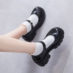 Mary Jane Lolita Shoes Women High Heels Platform Cosplay Costume Shoes Guys Aesthetic, Witch Outfits, Platform Shoes Women, Leather Shoes Women, Dainty Style, Heels Platform