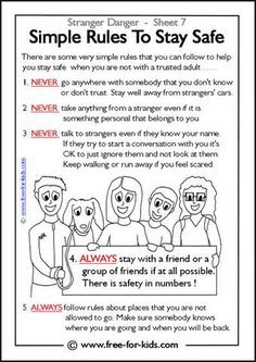 a poster with instructions on how to stay safe