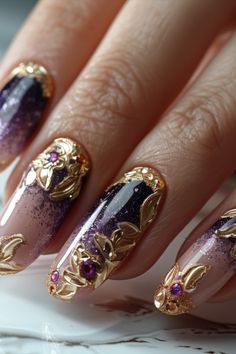 Purple Nail Designs 2024