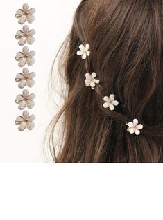 JJ's House Sets Hair Clips  Flower Flower Girl Bridal  0.78\"(Approx.2cm) Wedding (Set of 6) Hair Accessories 0.78\"(Approx.2cm) Imitation Pearls Clip Headpieces. #JJ's House #Sets #HairClips #Flower #FlowerGirl #Bridal #Wedding #HairAccessories #ImitationPearls #Clip #Headpieces Flower Girl Hair Piece, Hair Clips Flower, Flower Hair Clips Wedding, Wedding Headpieces, Hair Accessories Wedding, Flower Girl Hairstyles, Wedding Hair Flowers, Accessories Wedding, Headpiece Wedding