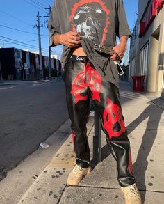 Edgy Fits, Reworked Clothes, Soft Grunge Outfits, Black Men Street Fashion, Streetwear Fits, Mens Trendy Outfits, Mens Fashion Streetwear, Fire Fits, Streetwear Fashion Women