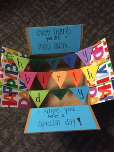 college birthday care package Birthday Surprise For Girlfriend, Birthday Present Diy, Diy Care Package, Deep Relationship Quotes, Missionary Care Packages, Birthday Care Packages, Presents For Girlfriend, Missionary Gifts, Birthday Packages