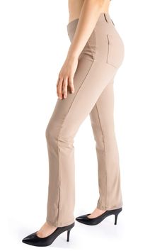 PRICES MAY VARY. Petite (27"/29" inseam) fits women 5'-5'5". Regular (31" inseam) fits women 5'6"-5'8". Long (33" inseam) fits women 5'8"-5'10". Tall (35" inseam) fits women 5'10" -6'. Extra Tall (37" inseam) fits women 6' and above. Note: This inseam chart is for reference only. To ensure the best personal fit, refer to our "How to Measure the Inseam" section in the product description to find your ideal inseam length 87% Nylon/ 13% Spandex. No see-through, moisture-wicking, wrinkle-resistant, Beige Full-length Elastane Bottoms, Stretch Beige Straight Leg Pants, Beige Stretch Straight Leg Pants, Beige Stretch Bottoms For Business Casual, Beige Stretch Straight Dress Pants, Beige Stretch Business Casual Pants, Stretch Beige Elastane Bottoms, Mid-rise Stretch Beige Bottoms, Beige Stretch Mid-rise Bottoms