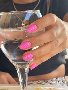 Italy Nails, Hot Pink Nails, Summery Nails, Smink Inspiration, Basic Nails, Nails 2024, Dream Nails, Classy Nails