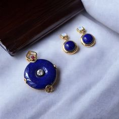 size 37*32*8mm 10.8grams  high quality  comes with certificate Gold Earrings With Detachable Pendant As Gift, Luxury Pendant Jewelry Sets For Gift, Jewelry Sets With Detachable Pendant As Gift, Gold Plated Pendant Earrings With Gemstone, Lapis Lazuli Pendant, Earrings Sterling Silver, Beaded Necklaces, Lapis Lazuli, Sterling Silver Earrings