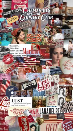 #lanadelrey #vintageamericana #redcoquette Americana Aesthetic Wallpaper, Born To Die Outfit, 50s Wallpaper, Vintage Americana Aesthetic, Americana Outfits, Americana Aesthetic, Graffiti Quotes, Diy Room Decor Videos, Patriots Day