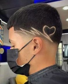 Heart Hair Designs Men, Mens Haircut Designs, Corte Freestyle, Haircut Tattoo, Hair Tattoo Men, Boys Haircuts With Designs, Hair Types Men, Hair Tattoo Designs, V Shaped Haircut