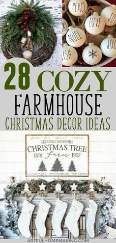 28 cozy farmhouse christmas decor ideas that are easy to make and great for the holiday season