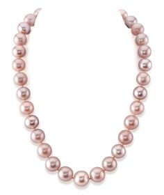 When it comes to the hottest and most demanded color in freshwater pearl necklaces, pink definitely fits that description. If you are looking for an affordable pearl necklace that is absolutely gorgeous, here is a AAA quality 11.5-12.5mm lavender/pink freshwater pearl masterpiece. This pearl necklace has 'Very High' grade luster (our highest grade available) and is affixed with a beautiful 14K white gold ball clasp. Optional Clasps are also available. Included with this item is a complementary p Leather Pearl Jewelry, Necklaces Pink, Pearl Trend, Single Pearl Necklace, Pink Pearl Necklace, Pearl Engagement Ring, Golden South Sea Pearls, Mother Of Pearl Jewelry, Pearl Jewelry Wedding