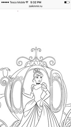 the princess from disney's sleeping beauty coloring page for adults and children to color