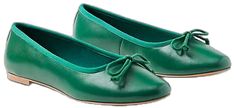 Green Ballet Flats, Leather Ballet Flats, Kelly Green, The Little Mermaid, Effortless Style, Ballet Flats, Mermaid, Loft, Ballet