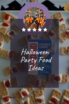 halloween party food ideas with text overlay