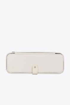 Béis 'The Jewelry Case' in Beige - Small Jewelry Case For Travel White Rectangular Case For Everyday Use, Elegant Rectangular Jewelry Storage For Daily Use, Functional Rectangular Pencil Case Gift, Functional Rectangular Pencil Case As Gift, Functional Portable Case For Gifts, Portable Functional Case For Gifts, Functional Portable Case As Gift, Functional White Rectangular Cases, Functional White Rectangular Case